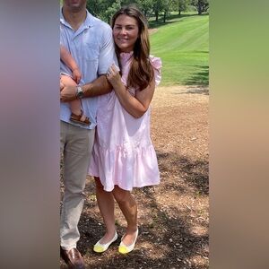 Mi Golondrina Pink Ruffled Dress